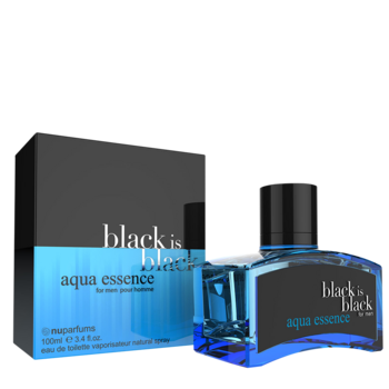 Nu BLACK IS BLACK Eau de toilette Aqua Essence for men view 1